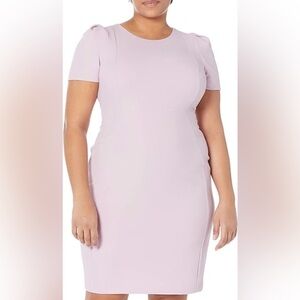 Calvin Klein | Dresses | Calvin Klein Purple Faux Leather Dress | Poshmark